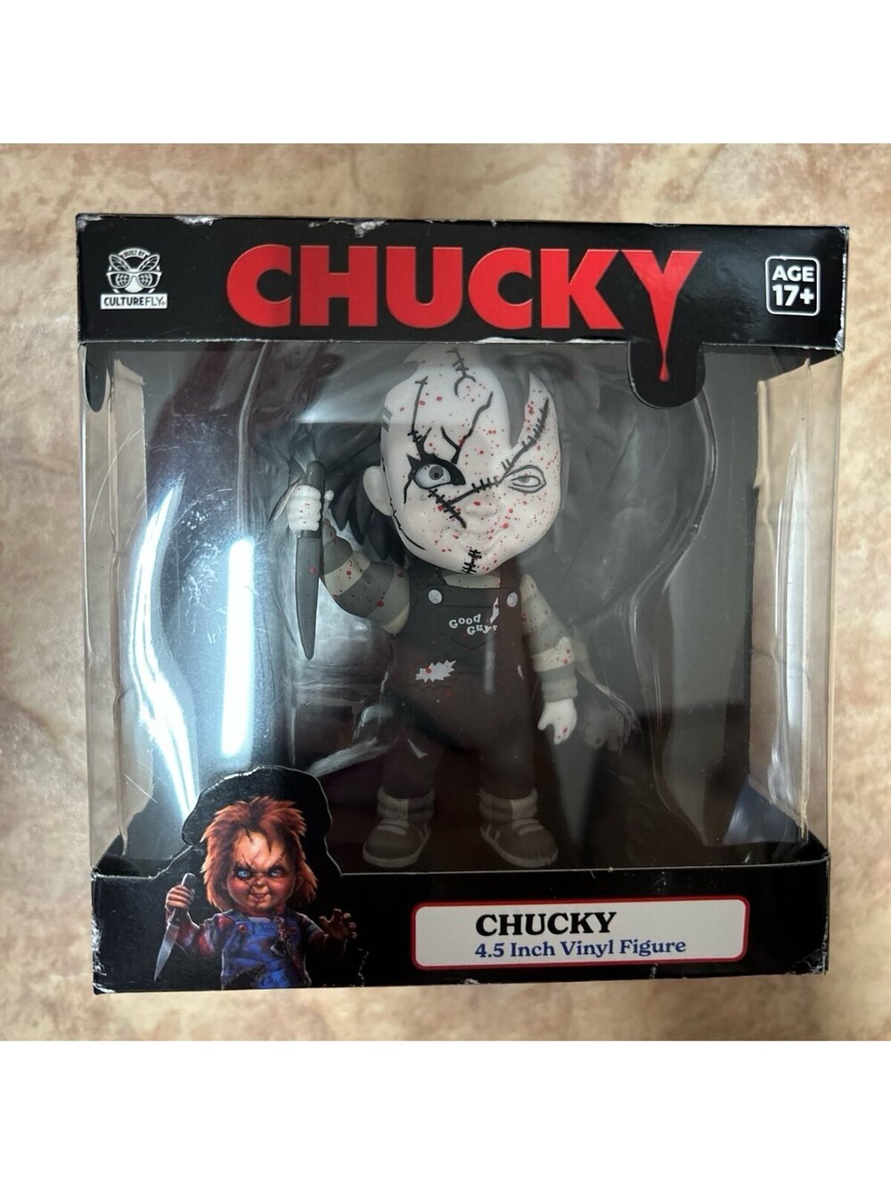 Chucky 4.5” Vinyl Figure CultureFly Horror Collectible Good Guy Doll